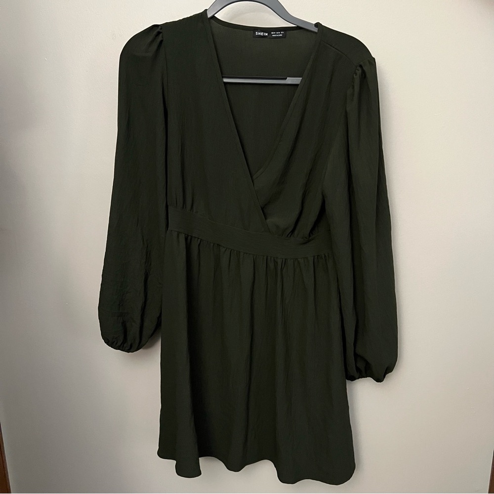 Green Long Sleeve Dress